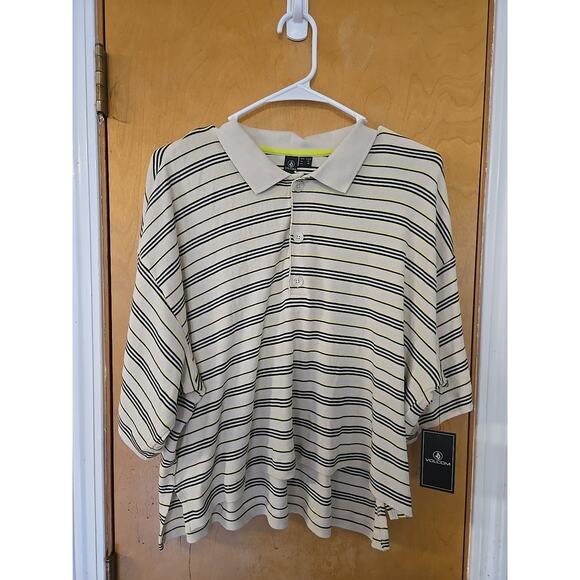 Volcom Popztone S/S Polo Shirt-BoneWomens Large- New - Picture 4 of 8